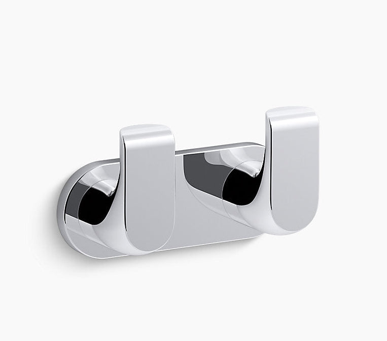 AVID-DOUBLE ROBE HOOK - KOHLER LUXURY -  ( POLISHED CHROME - LUXURY - 0x0 mm - 0inchx0inch )