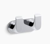 AVID-DOUBLE ROBE HOOK - KOHLER LUXURY -  ( POLISHED CHROME - LUXURY - 0x0 mm - 0inchx0inch )