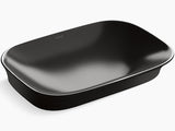KOHLER VIVE GEO VESSEL W/O DECK - KOHLER PREMIUM -  ( BLACK - PREMIUM - 550x400 mm - 16inchX0inch )