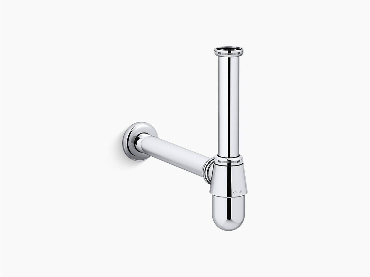 COMPLEMENTARY-BOTTLE TRAP W/O DRAIN PIPE - KOHLER POPULAR -  ( POLISHED CHROME - POPULAR - 0x300 mm - 0inchX12inch )