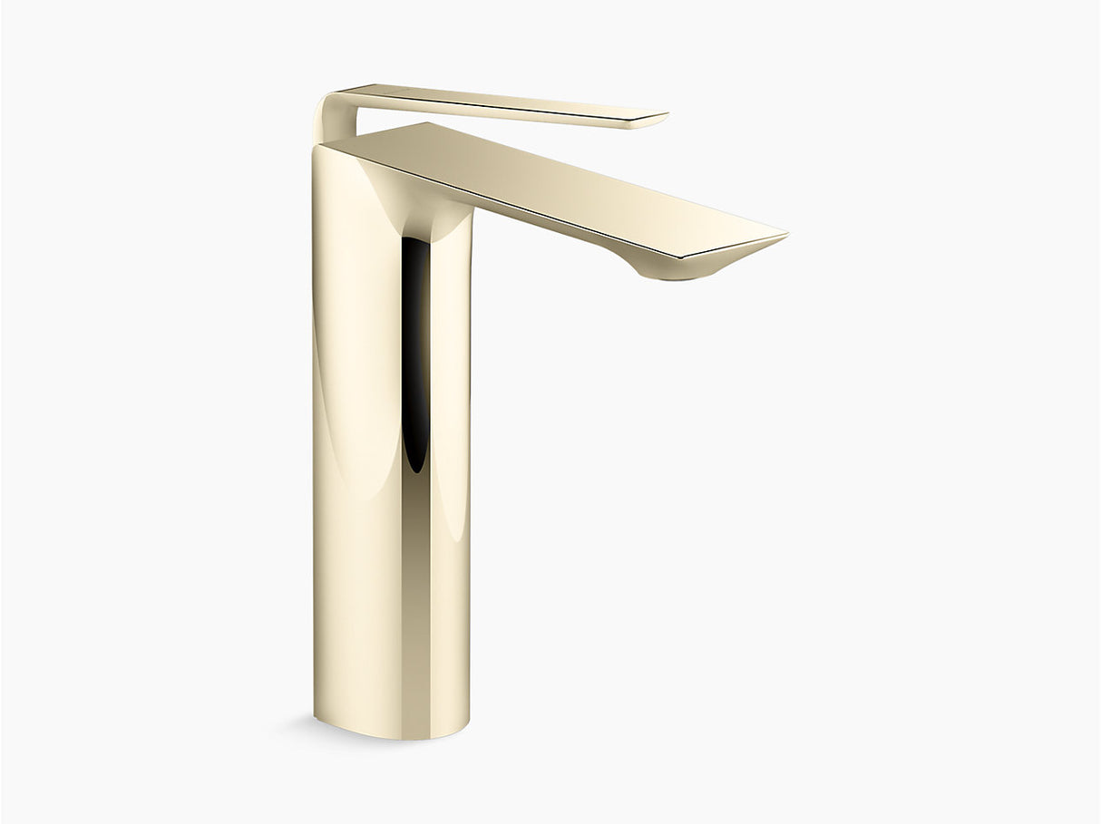 MODERN LIFE EDGE TALL BASIN FAUCET W/O DRAIN - KOHLER LUXURY -  ( FRENCH GOLD - LUXURY - 0x0 mm - 0inchX0inch )