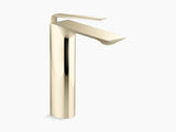 MODERN LIFE EDGE TALL BASIN FAUCET W/O DRAIN - KOHLER LUXURY -  ( FRENCH GOLD - LUXURY - 0x0 mm - 0inchX0inch )