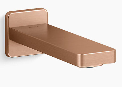 PARALLEL-PLAIN BATH SPOUT W/O DIVERTER - KOHLER PREMIUM - (VIBRANT BRUSHED ROSE GOLD - PREMIUM - 0x15 mm - 0inchX0.6inch)
