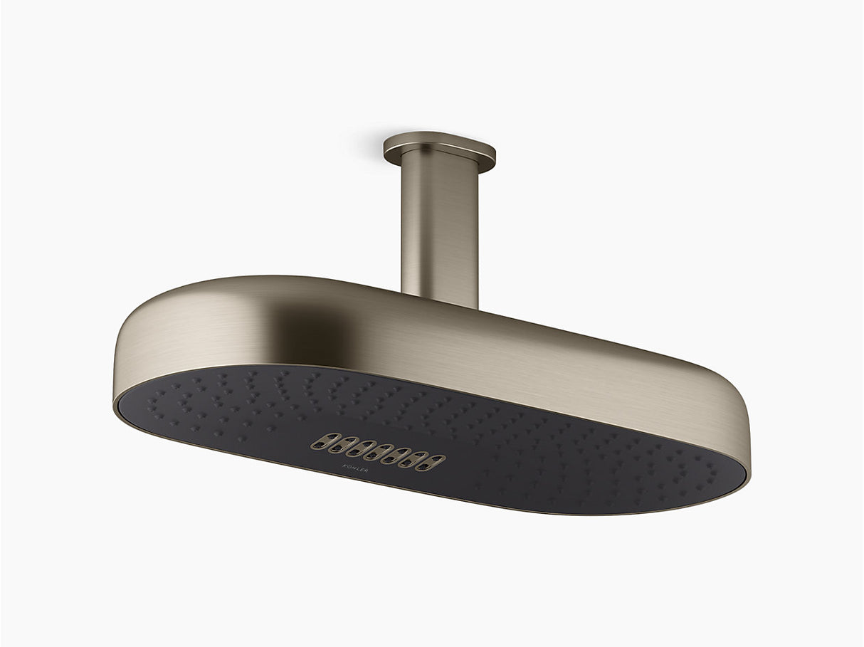 STATEMENT 2FLOW DEEPMSG RAINHEAD SHOWER - KOHLER LUXURY -  ( BRUSHED BRONZE - LUXURY - 0x453 mm - 0inchX18inch )
