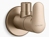 JULY-ANGLE VALVE W/FLANGE - KOHLER POPULAR -  ( BRUSHED BRONZE - POPULAR - 0x0 mm - 0inchx0inch )