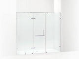 SINGULIER 1DOOR / 2PARTITION - STRAIGHT ENCLOSURE 2700.HT - KOHLER PREMIUM -  ( POLISHED CHROME - PREMIUM - 0x0 mm - 0inchx0inch )