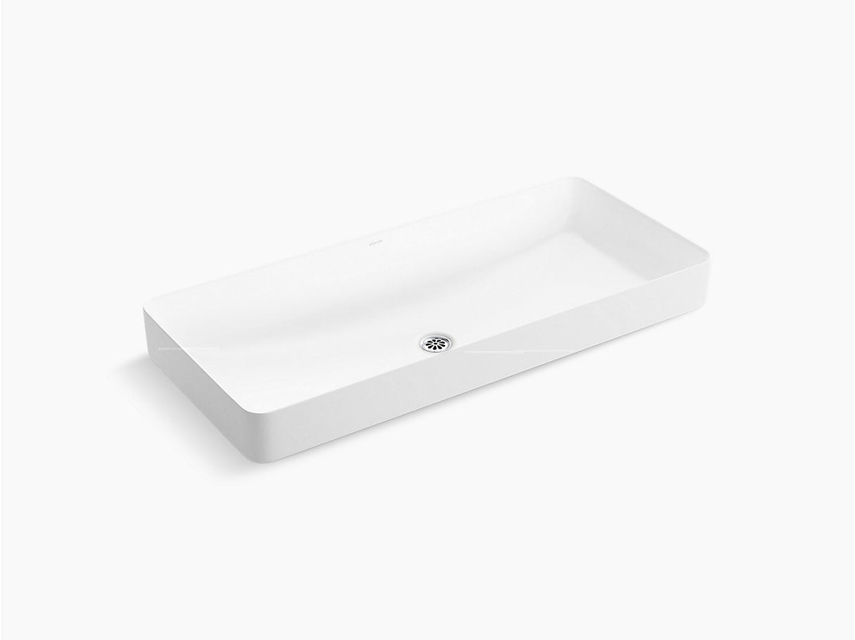 FOREFRONT-COUNTER TOP WASH BASIN 900MM - KOHLER LUXURY -  ( WHITE - LUXURY - 890x397 mm - 36inchX16inch )