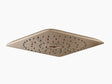 Bronze shower head on a white background
