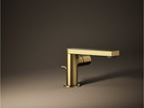 COMPOSED SINGLE-HANDLE FAUCET, CYLINDER - KOHLER LUXURY - ( VIBRANT BRUSHED MODERNE BRASS - LUXURY - 0x15 mm - 0inchX0.5inch )
