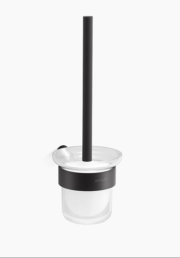 ACCENT-TOILET BRUSH HOLDER - KOHLER PREMIUM -  ( MATT BLACK - PREMIUM - 0x0 mm - 0inchx0inch )