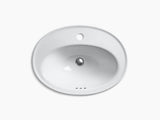 SELF RIMMING BASIN W/FAUCET HOLE - KOHLER POPULAR -  ( WHITE - POPULAR - 563x414 mm - 22.5inchX16.5inch )