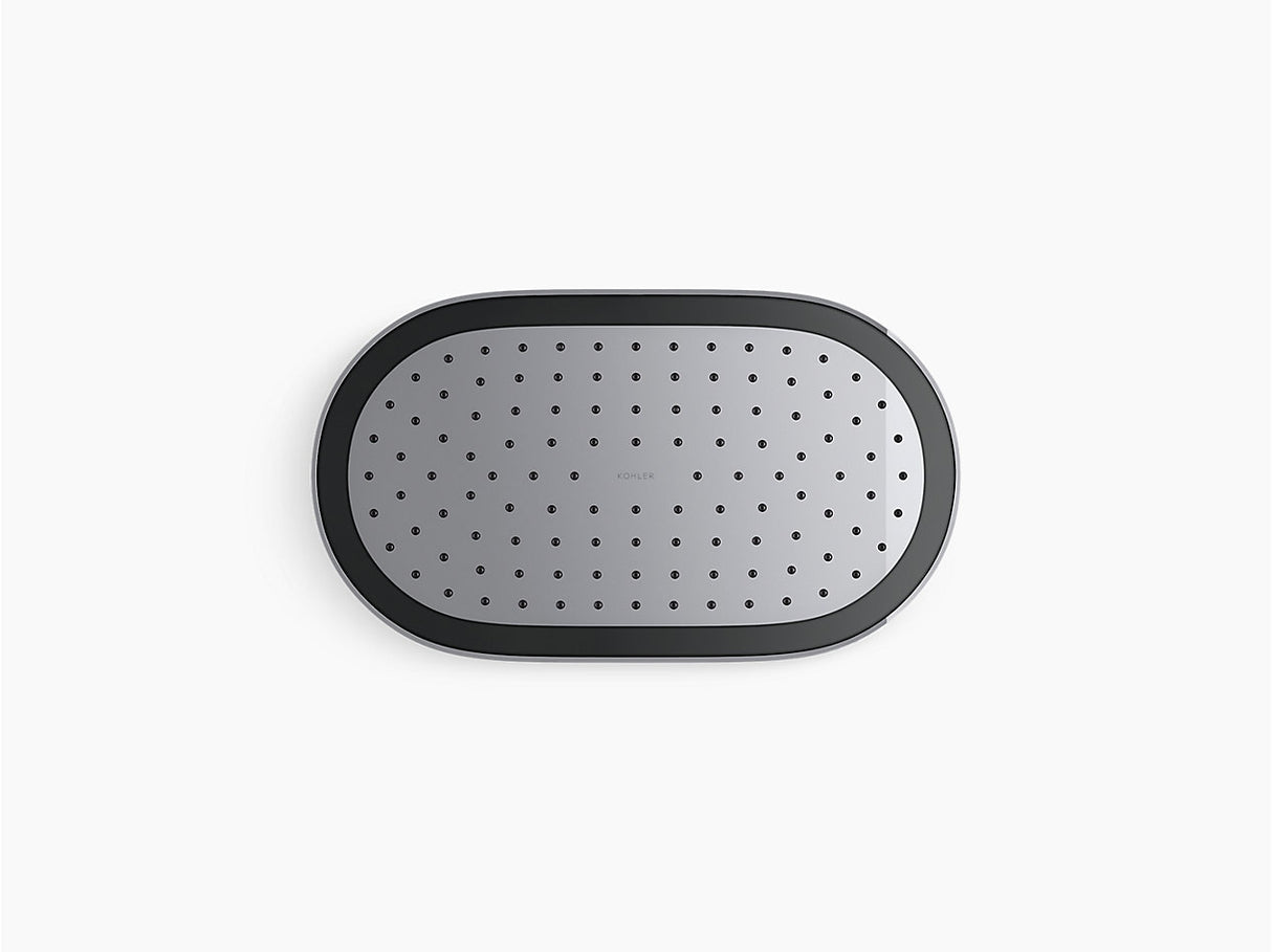 STATEMENT 1FLOW OBLONG RAINHEAD SHOWER - KOHLER LUXURY -  ( POLISHED CHROME - LUXURY - 0x353 mm - 0inchX14inch )