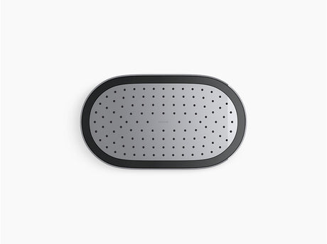 STATEMENT 1FLOW OBLONG RAINHEAD SHOWER - KOHLER LUXURY -  ( POLISHED CHROME - LUXURY - 0x353 mm - 0inchX14inch )