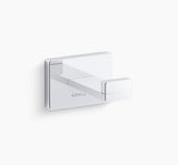 COMPLEMENTARY-SQUARE SINGLE ROBE HOOK - KOHLER POPULAR -  ( POLISHED CHROME - POPULAR - 0x0 mm - 0inchx0inch )