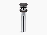 CLICKER DRAINER BIG CAP - KOHLER PREMIUM - ( MATT BLACK - PREMIUM - 0x0 mm - 0inchX0inch )