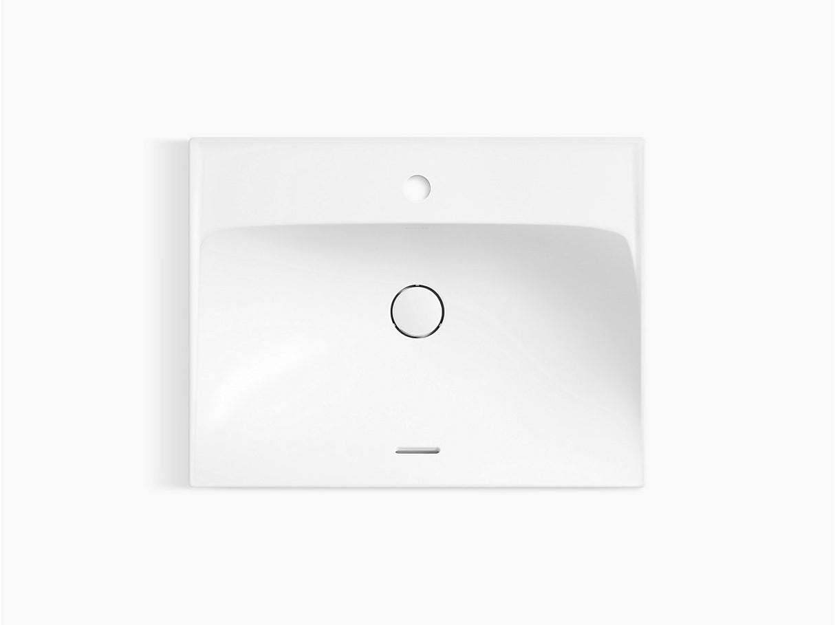 BRINK VESSEL W/DECK 600MM - KOHLER PREMIUM -  ( WHITE - PREMIUM - 600x460 mm - 24inchX16.4inch )
