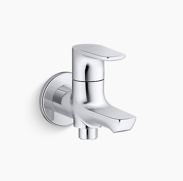 ALEO-2 WAY BIB COCK W/FLANGE - KOHLER POPULAR -  ( POLISHED CHROME - POPULAR - 0x15 mm - 0inchX0.6inch )