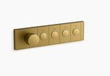 ANTHEM RECESSED EXPOSED PART MECH TH CONTROL 4OT - KOHLER LUXURY -  ( BRUSHED MODERNE BRASS - LUXURY - 0x15 mm - 0inchX0.5inch )