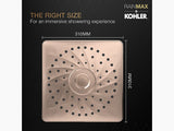 RAIN MAX SQUARE RH DUAL CORE SHOWER HEAD - KOHLER PREMIUM -  ( ROSE GOLD - PREMIUM - 305x305 mm - 12inchX12inch )