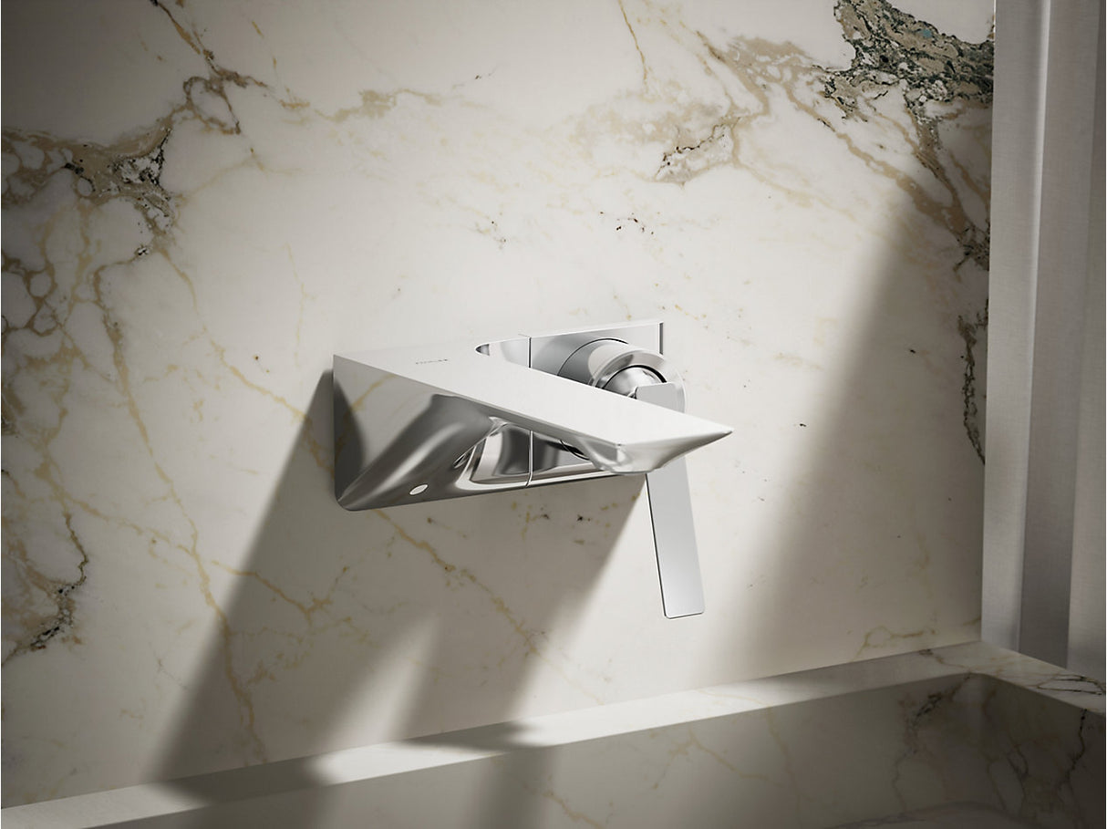 WALL MOUNT SIN/CONTROL BASIN FAUCET TRIM - KOHLER LUXURY -  ( POLISHED CHROME - LUXURY - 0x0 mm - 0inchx0inch )