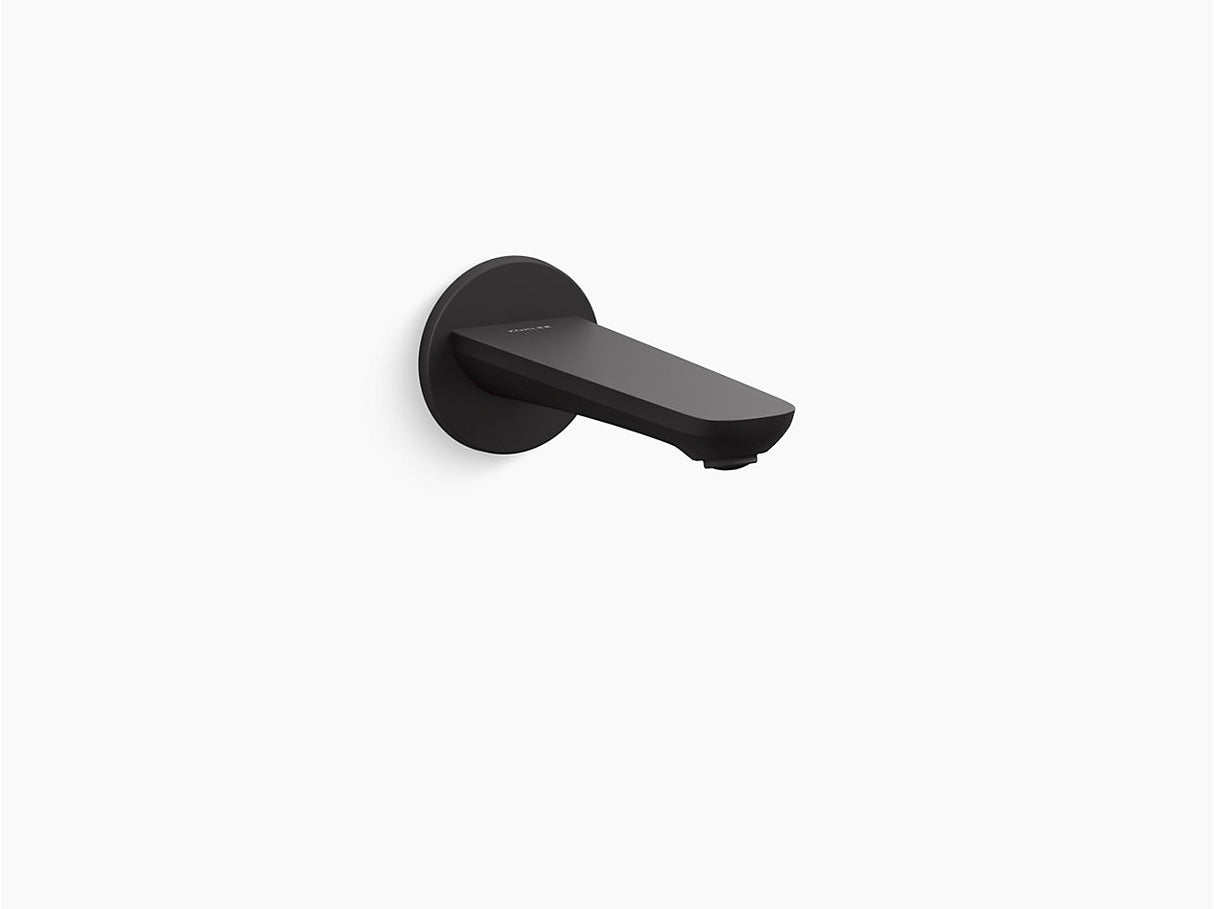 ALEO-PLAIN BATH SPOUT W/O DIVERTER - KOHLER PREMIUM -  ( MATT BLACK - PREMIUM - 0x0 mm - 0inchX0inch )