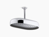 STATEMENT 1FLOW OBLONG RAINHEAD SHOWER - KOHLER LUXURY -  ( POLISHED CHROME - LUXURY - 0x353 mm - 0inchX14inch )