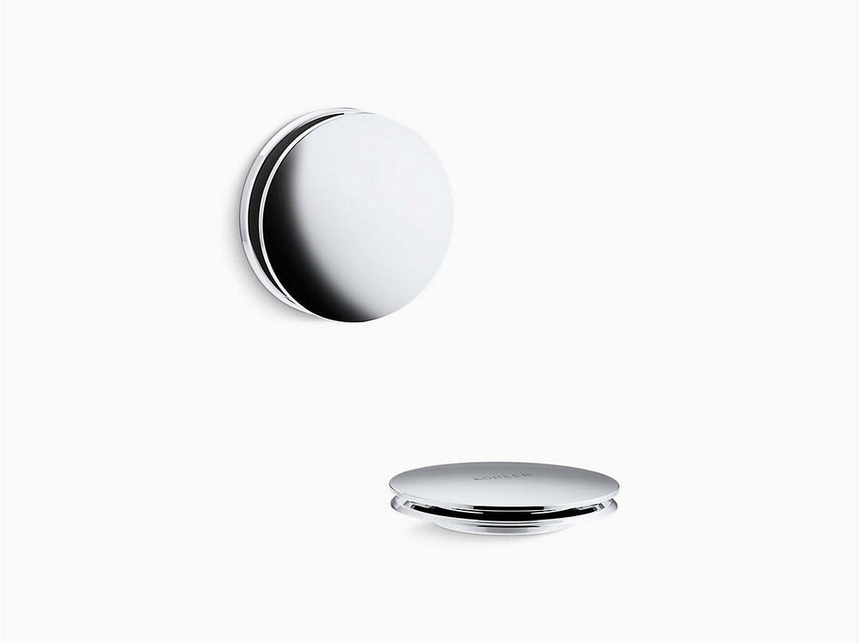 PUREFLO BATH DRAIN TRIM - CONTEMP PUSH - KOHLER LUXURY -  ( POLISHED CHROME - LUXURY - 0x15 mm - 0inchX0.5inch )