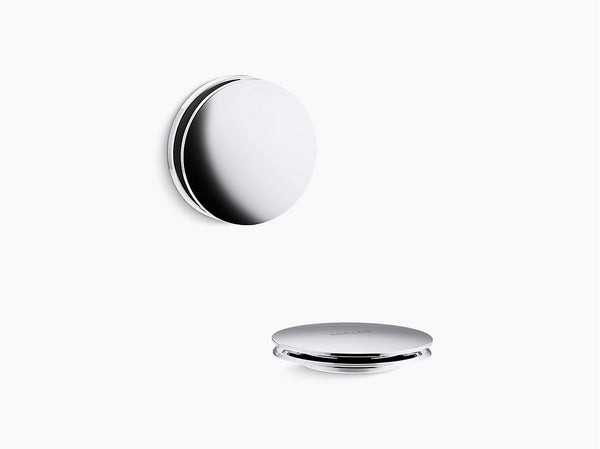 PUREFLO BATH DRAIN TRIM - CONTEMP PUSH - KOHLER LUXURY -  ( POLISHED CHROME - LUXURY - 0x15 mm - 0inchX0.5inch )