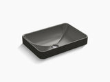 FOREFONT-TABLE TOP BASIN W/O FAUCET HOLE - KOHLER LUXURY -  ( THUNDER GREY - LUXURY - 575x410 mm - 23inchX16inch )