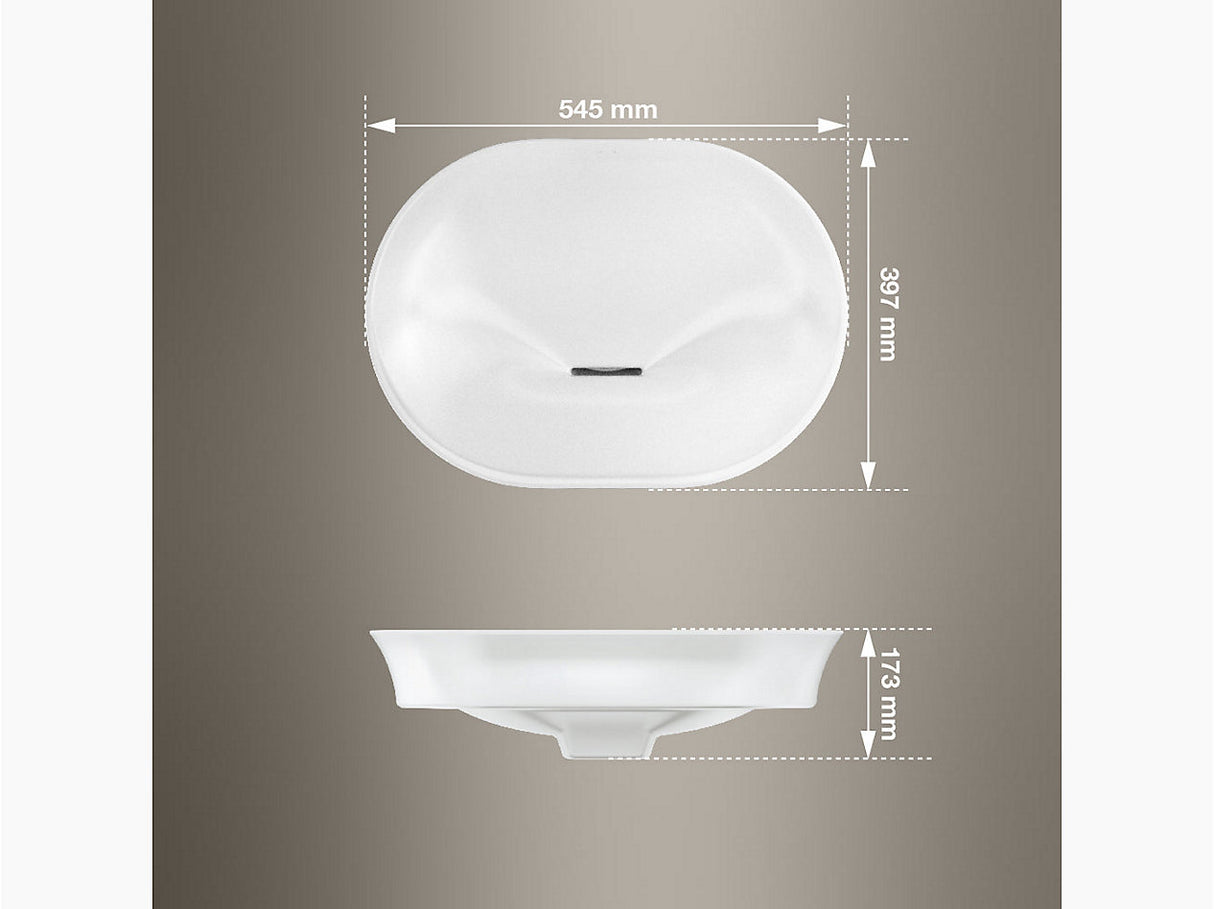 KOHLER VIVE VESSEL W/O DECK - KOHLER PREMIUM -  (  - PREMIUM - 545x400 mm - 16inchX0inch )