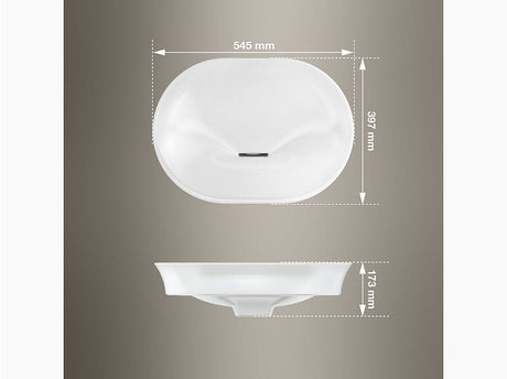 KOHLER VIVE VESSEL W/O DECK - KOHLER PREMIUM -  (  - PREMIUM - 545x400 mm - 16inchX0inch )