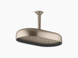 STATEMENT 1FLOW OBLONG RAINHEAD SHOWER - KOHLER LUXURY -  ( BRUSHED BRONZE - LUXURY - 0x353 mm - 0inchX14inch )