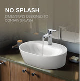 ROUND VESSEL BASIN W/SINGLE FAUCET HOLE - KOHLER POPULAR -  ( WHITE - POPULAR - 478x363 mm - 14inchX0inch )