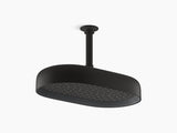 STATEMENT 1FLOW OBLONG RAINHEAD SHOWER - KOHLER LUXURY -  ( MATT BLACK - LUXURY - 0x353 mm - 0inchX14inch )