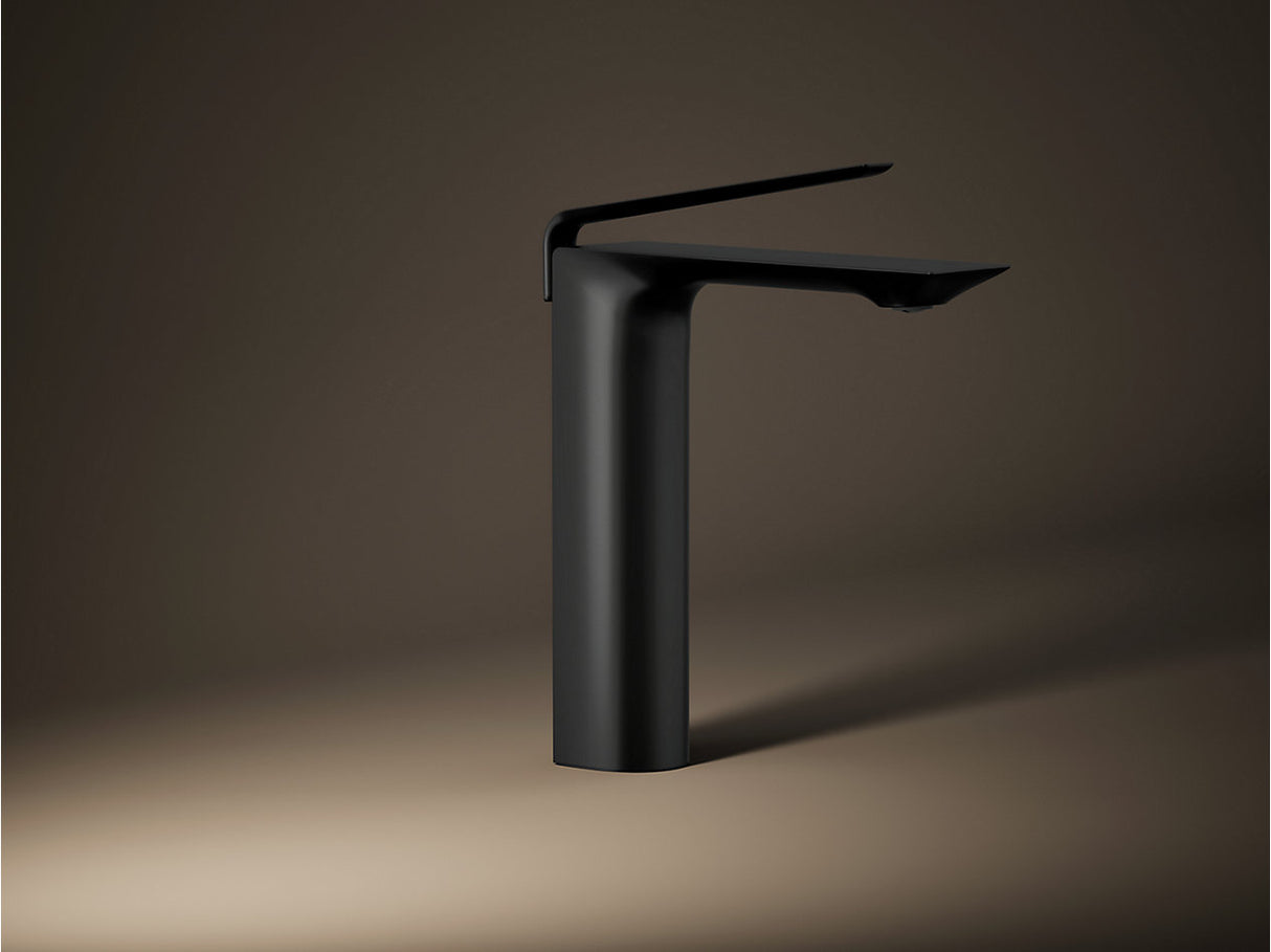 MODERNLIFE EDGE TALL BASIN FAUCET W/O DRAIN - KOHLER LUXURY -  ( MATT BLACK - LUXURY - 0x15 mm - 0inchX0.6inch )