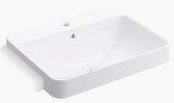 FOREFRONT RECTANGULAR SEMI-RECESSED LAVATORY W/SINGLE FAUCET HOLE - KOHLER PREMIUM -  ( WHITE - PREMIUM - 0x0 mm - 0inchx0inch )