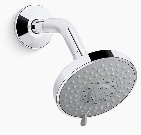 (PRUN)RAIN DUET-MULTI.GEO SHWRHEAD W/O SHR ARM - KOHLER POPULAR -  ( POLISHED CHROME - POPULAR - 0x125 mm - 5inchX0inch )