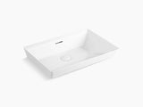 BRAZN RECTANGLE VESSEL W/O FAUCET DECK - KOHLER LUXURY -  ( WHITE - LUXURY - 0x0 mm - 0inchx0inch )