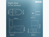 REACH 1PC ( S TRAP - 225MM)CLASS FIVE 3.3/4.8L W/ QC SEAT/CVR - KOHLER PREMIUM -  ( WHITE - PREMIUM - 0x0 mm - 0inchX0inch )