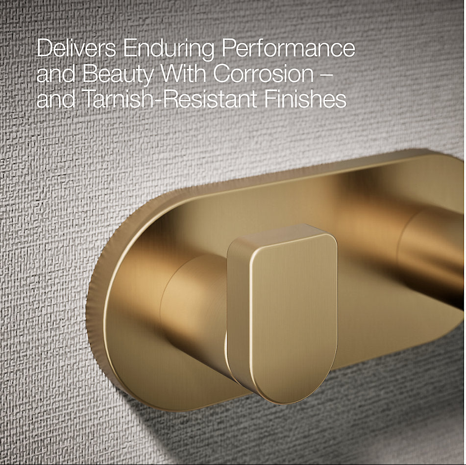 COMPOSED ROBE HOOK - KOHLER LUXURY -  ( VIBRANT BRUSHED MODERNE BRASS - LUXURY - 0x15 mm - 0inchX0.5inch )