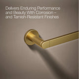 COMPOSED 24INCH TOWEL BAR - KOHLER LUXURY -  ( VIBRANT BRUSHED MODERNE BRASS - LUXURY - 0x600 mm - 0inchX24inch )