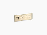 ANTHEM RECESSED EXPOSED PART MECH THERM/CONT 2IN/3OUT - KOHLER LUXURY -  ( FRENCH GOLD - LUXURY - 0x0 mm - 0inchx0inch )