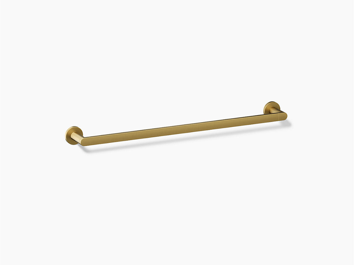COMPOSED 24INCH TOWEL BAR - KOHLER LUXURY -  ( VIBRANT BRUSHED MODERNE BRASS - LUXURY - 0x600 mm - 0inchX24inch )