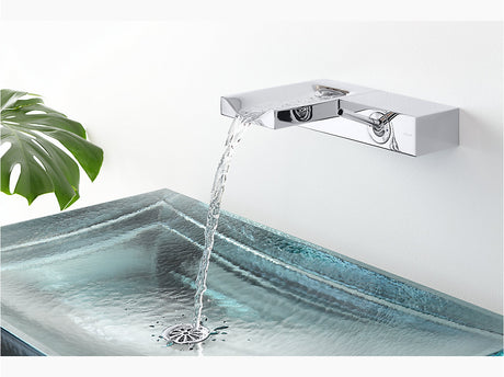 ANTILIA RECTANGULAR GLASS LAVATORY NO OVERFLOW - KOHLER LUXURY -  ( ICE - LUXURY - 0x0.15 mm - 0inchX0.5inch )