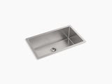 STRIVE SS SINGLE BOWL UNDERMOUNT FABRICATED (DEPTH 10INCH) W/STRAINER - KOHLER LUXURY - ( - LUXURY - 762x457 mm - 30.48inchX18.28inch )