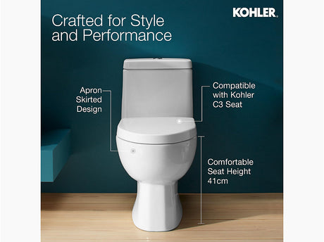 REACH 1PC ( S TRAP - 225MM)CLASS FIVE 3.3/4.8L W/ QC SEAT/CVR - KOHLER PREMIUM -  ( WHITE - PREMIUM - 0x0 mm - 0inchX0inch )