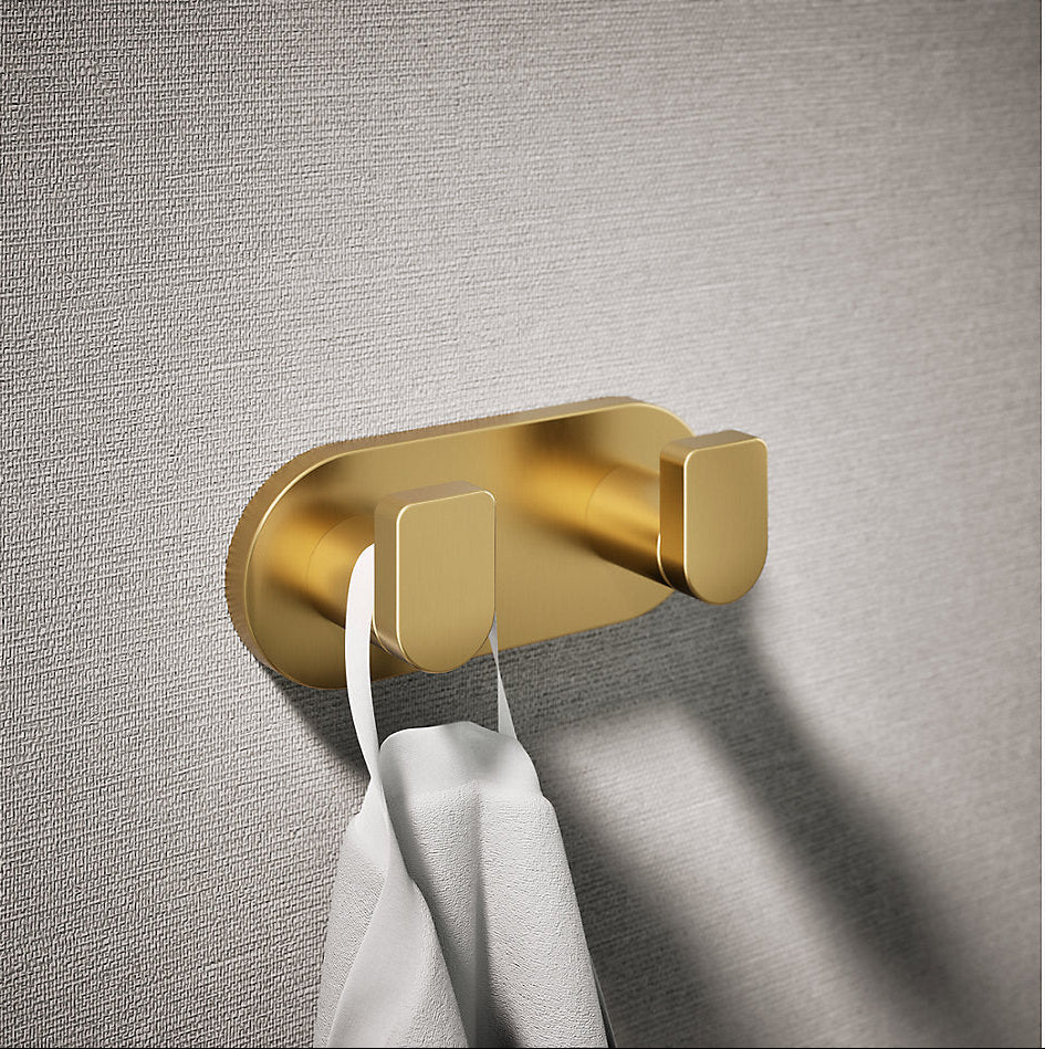 COMPOSED ROBE HOOK - KOHLER LUXURY -  ( VIBRANT BRUSHED MODERNE BRASS - LUXURY - 0x15 mm - 0inchX0.5inch )