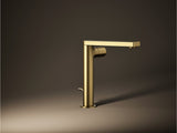 COMP TALL BATHROOM FAUCET W/PURE HANDLE - KOHLER LUXURY - ( VIBRANT BRUSHED MODERNE BRASS - LUXURY - 0x15 mm - 0inchX0.5inch )