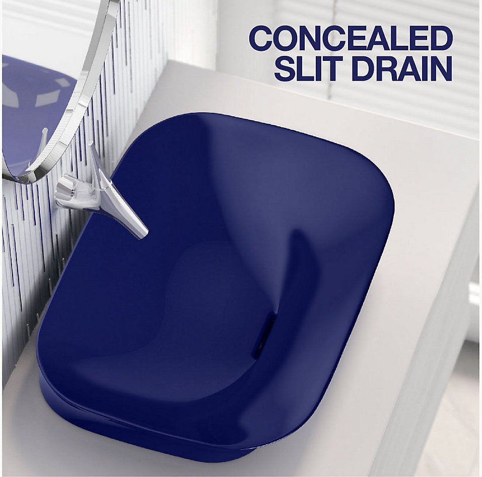 KOHLER VIVE GEO VESSEL W/O DECK - KOHLER PREMIUM -  ( INDIGO BLUE - PREMIUM - 550x400 mm - 16inchX0inch )