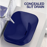 KOHLER VIVE GEO VESSEL W/O DECK - KOHLER PREMIUM -  ( INDIGO BLUE - PREMIUM - 550x400 mm - 16inchX0inch )